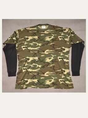MODE 6XL USA Made Camo Thermal Layered Shirt Gorpcore Hunting